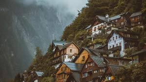 Puzzles 1000 Piece Puzzles for Adults Classic Jigsaw Wooden Strange Mountain Househome Decoration Children Gifts