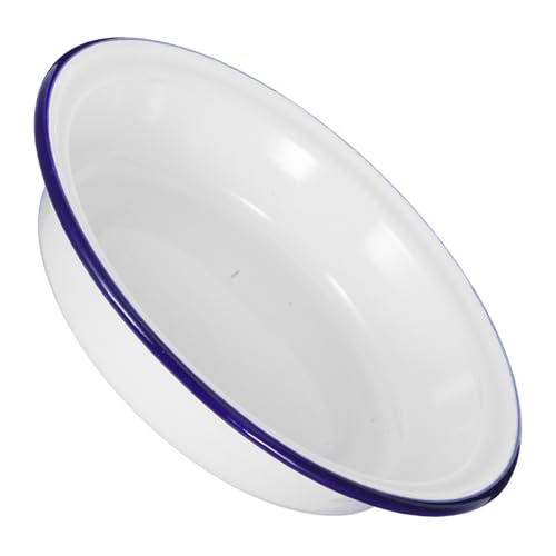 Beatifufu Enamelado Vintage con Redonda para Servir y Aperitivos Platos Duraderos para Cocina para Comidas Familiares y Ocasiones Especiales