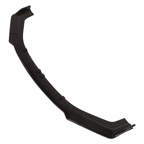 4 PCS Separador de Lábios do Para-choque Dianteiro 165 Cm Difusor de Lábios Preto Brilhante para