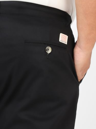 Image of Urbano Plus Men Mid Rise Cotton Regular Fit Casual Chino Pants Stretch