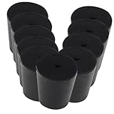 Zerodeko 10 pièces Bouchons Caoutchouc pour Tubes à Essai avec Bouchons Obturation Coniq...