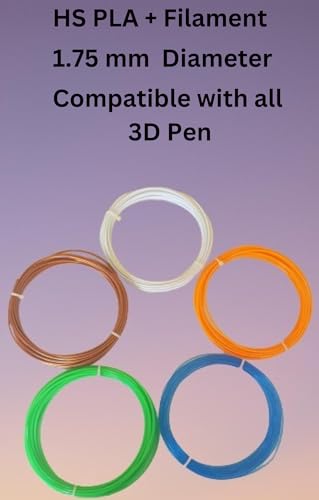 Image of NFIL3D Premium HS PLA+ Random Colour 3D Pen Filament | Compatible with All 3D Pens | 1.75mm | Pack of 1 (5 Meter) 40Gm Nett Weight