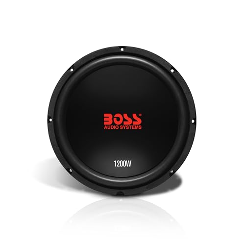BOSS Audio CXX124DVC 12 Inch Car Subwoofer - 1200 Watts Maximum Power, Dual 4 Ohm Voice Coil, Sold Individually
