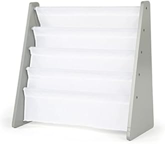 HumbleCrew Hamburg Crew (Humble Crew) Picture Book Storage Shelf, 4-Tier, Kids, Gray/White, 25 x 11 x 24.01 inches (63.5×27.9×61 cm) [Officially Imported to Japan] WO671