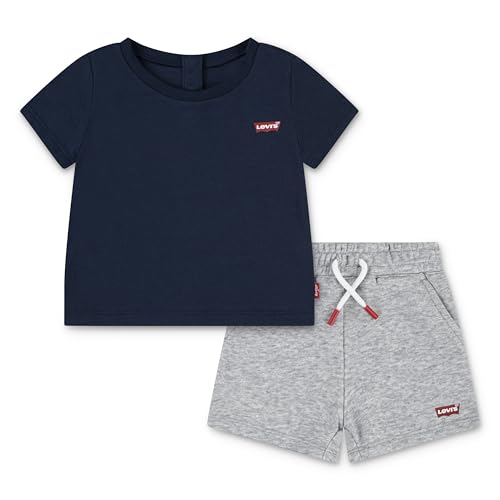 Levi's Set Bebe Camiseta Y Pantalón Corto, Niños, 3...