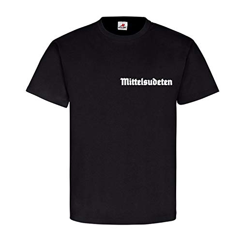 T-shirt Noir #18004 Blason des Sudètes Moyennes en Taille XXXL pour Homme