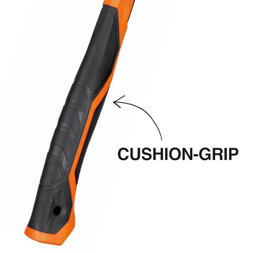 Image of Klein Tools H81020 Anti-Vibration Smooth Face Hammer with Straight Claw, 20-Ounce Forged Steel, Magnetic Nail Starter and Extra-Large Squared Strike Face