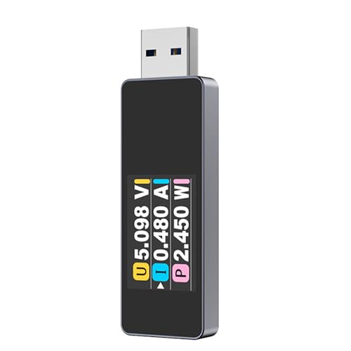 Zdprkqzvz USBテスター USB 3.2 電圧計 電流テスター パワーメーター マルチメーター 電流計 USBテスター カラー表示容量