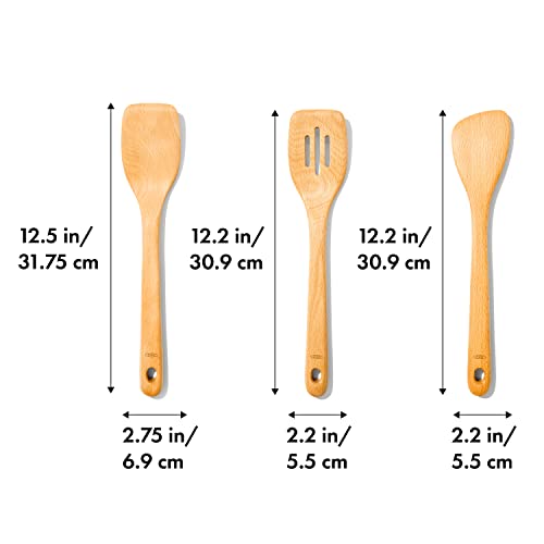 Oxo 3 Piece Good Grips Wooden Turner Set, Large #TOP1