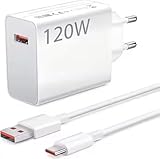 120W 1M USB Ladegerät mit Ladekabel, Turbo Schnellladegerät für Xiaomi 15 14T Pro Ultra 13T 12T 11T Pro, Kompatibel für Redmi Note 14 13 12 Poco X7 X6, Hochgeschwindigkeits Ladegerät