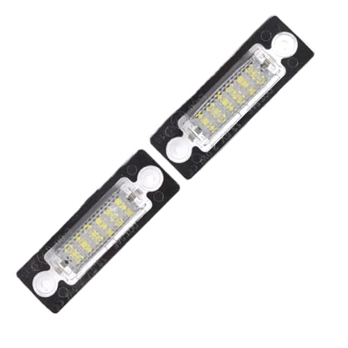 Lámpara de matrícula para coche Skoda Superb soluciona bombilla fundida piloto trasero 2 piezas