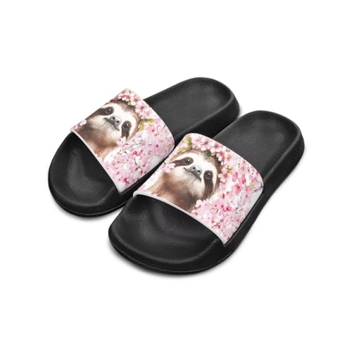 Animal Print Sandals Axolotls Girls Boys Summer Slippers Capybara Non Slip Beach Pool Slides Sandals Kids Water Shoes Comfort Cushion Footbed Lightweight Outdoor Indoor Slipper