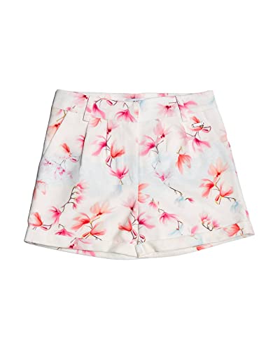 Short Guess fille imprimé fleurs blanc et multicolore