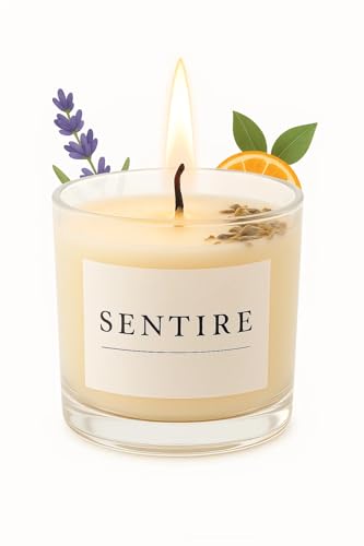 Vela Aromática Premium SENTIRE 120g | Cera Vegetal Natural e Quei...