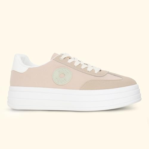 Image of YOHO Chunky Sneakers for Women | Canvas Upper, Cushioned Insoles & Lightweight Casual Shoes for Everyday wear | CAS 105