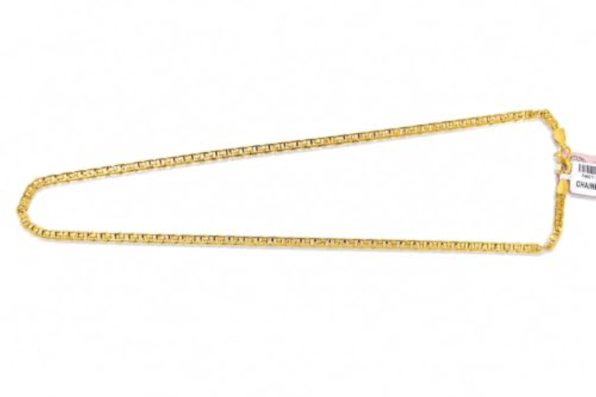 Gold Pleated Men's Chain, Elegant Everyday Accessory