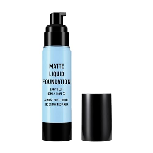CCbeauty Light Blue Liquid Makeup Foundation, Light Blue Face Paint,