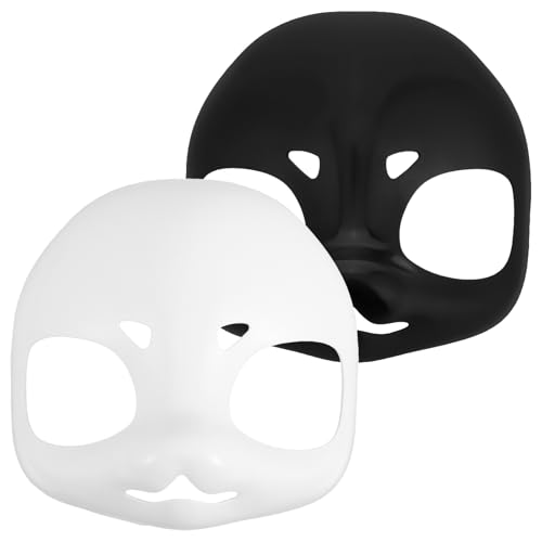 Masque de fursuit vierge VICASKY 2 pièces noir et blanc à peindre pour costume d'animal