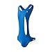 JOCKMAIL Men's Sexy Leotard Bodysuit Thong Hanging Neck Integrated Jumpsuit Underwear Thong Underwear Swimsuit Swimwear (Blue, XL)