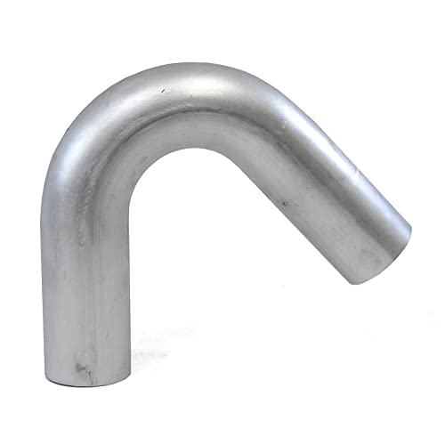 HPS 4" OD, 135 Degree Bend Aluminum Elbow Tubing, 6" Leg Length on Each Side, 5 1/2" Clr, 6061 T6 Seamless 16 Gauge, Wall Thickness: 0.065", ALE135-91898, 4" OD, Aluminum