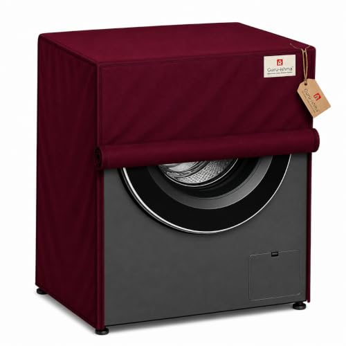 Image of Front Load Fully Automatic Washing Machine Cover for 10.5kg to 12.5kg | Waterproof & Dustproof Polyester Cover with Zip | Suitable with Samsung, LG, IFB, Bosch & More(69x 69 x 87 cm)