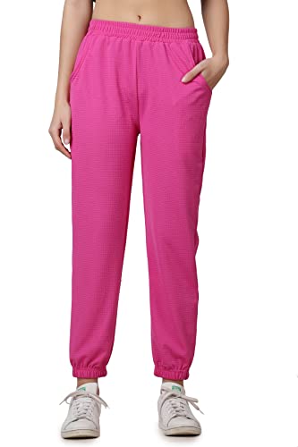 Image of Women Casual Bright Black Solid Women Joggers