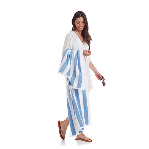 Amazon Basics CBSTSKBLUE Sky Blue Cabana Stripe Pool & Beach Towel thumb #9