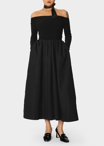 Castamere Womens Chunky Block Mid Heel Square Toe Pumps Slip-on Office Dress Patent Leather Loafers Shoes 2.8 Inches Heels3