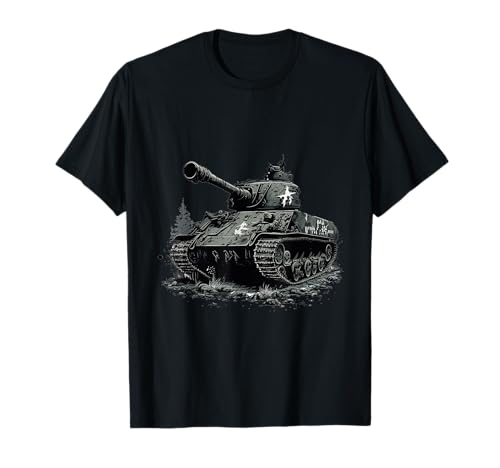 Sherman Tank World War 2 Tank WW2 American Tank M4A2 Sherman T-Shirt
