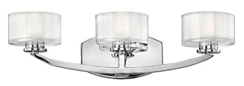 Hinkley Meridian Collection Three Light G9 Led 13.5W Bathroom Vanity Fixture, Chrome, 5593Cm-Led #TOP11