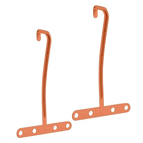 Baoblaze Perchero de Secado de Ropa de Viaje de 2 Piezas, Colgador de Ropa Debajo del Aire Acondicionado, práctico tendedero de Ropa para Camping, Dormitorio, Naranja
