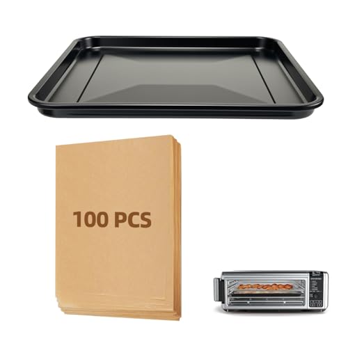 Replacement-Baking-Pan-and-Parchment-Paper-for-Ninja-Foodi-SP101-Black-Non-stick-Baking-Tray-Air-Fryer-Liners-Air-Fryer-Oven-Accessories-for-Ninja-Flip-Toaster-Oven Replacement Baking Pan and Parchment Paper for Ninja Foodi SP101 Black Non stick Baking Tray Air Fryer Liners Air Fryer Oven Accessories for Ninja Flip Toaster Oven