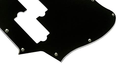 Pickguard personnalisé pour guitare Squier Jaguar Bass SS Style (3 plis) Noir - Les Beatles, Paul McCartney, John Lennon, RIngo Starr, George Harrison Pickguard personnalisé pour guitare Squier Jaguar Bass SS Style (3 plis) Noir – Image 5