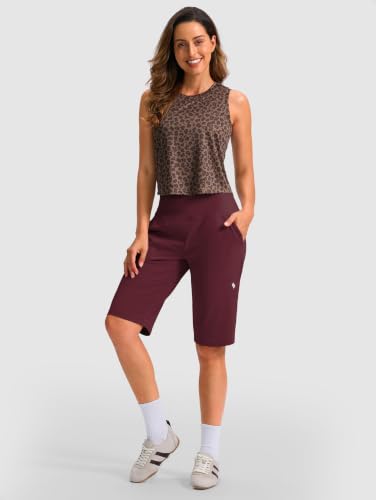 Image of SANTINY 14 inch /12 inch Long Shorts for Women