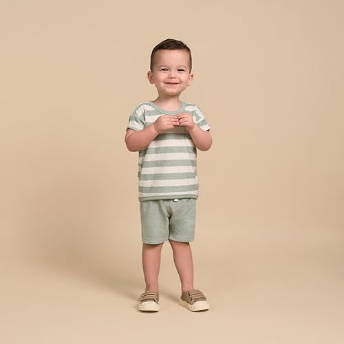 Teal Baby Boys Shirt & Shorts Set by Modern Moments by Gerber4