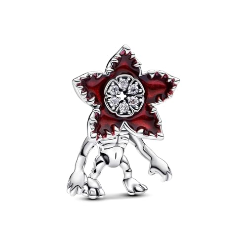 LUXILLA Strange Flowers Charm 925 Sterling Silver Fits Bracelets Necklace Pendant Bead Jewelry Gift for Women Family Friends