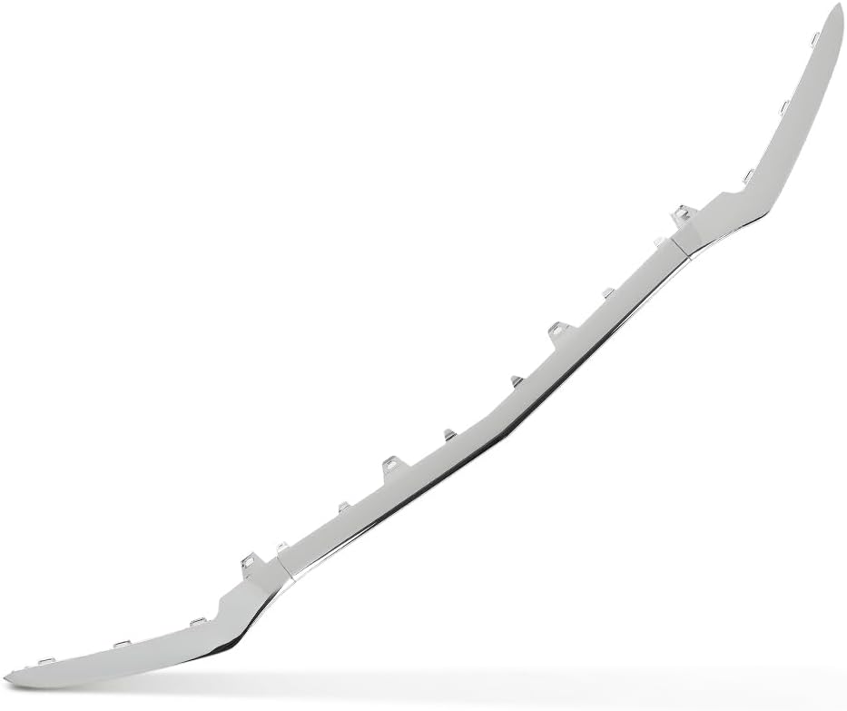 Chrome 3PCS Front Bumper Trim Molding Compatible with Benz E-Class W212 E200 E250 E300 E350 E400 E500 E550 4Matic AMG Style,E63 AMG 2014-2016, Only Fit Sedan 2128852774, 2128852674, 2128852874