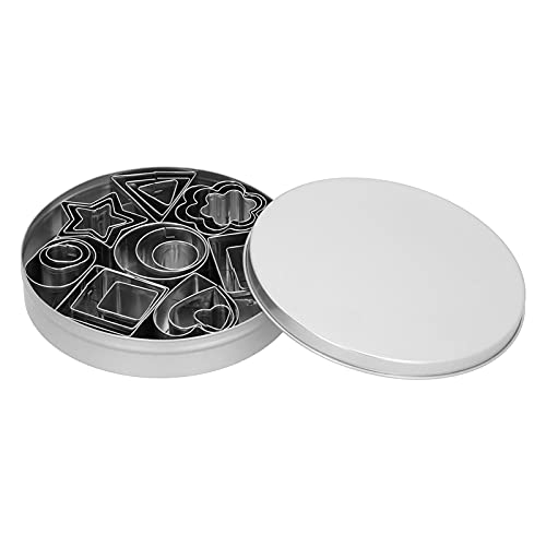Acouto Juego de Cortadores de Galletas con Moldes de Arcilla de 24 Uds., Cortador de Galletas Versátil de Acero Inoxidable para Hornear y Modelar