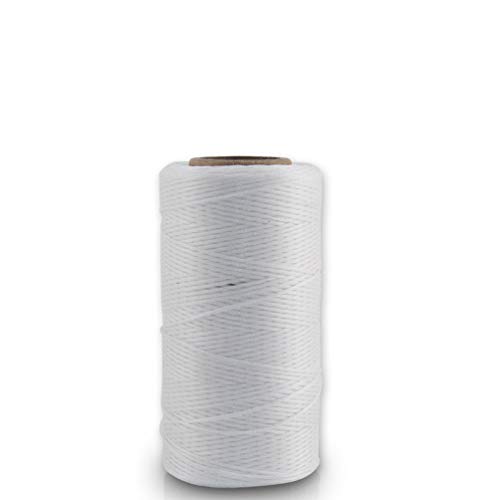 Exceart 3 peças de cordas trançadas de couro encerado para costura de fios para artesanato de couro