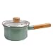 HUSHUN Pentolini da latte Portable Mini Latte Riscaldamento pentola Antiaderente casseruola pentola da Cucina utilizzabile in forno Facile da pulire-18 cm verde
