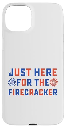 Just Here for the Firecracker Match 4 July ファミリー衣装 スマホケース iPhone 15 Plus 用