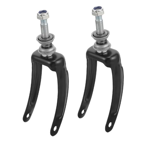 HAMPPLIES 2個 車椅子用フロントフォークブラケット 耐久鋼製 軽量設計 対応 交換用ホイールブラケット ユニバーサルキャスタ ランダムカラー