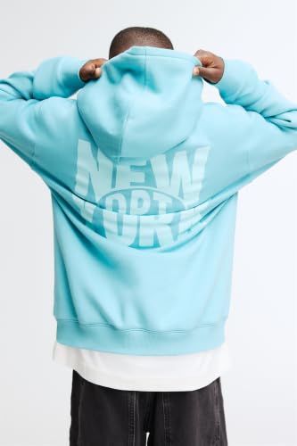 Image of Alan Jones Clothing Boys Oversize Hoodie with Placement Print | Full Sleeve Sweatshirt for Kids & Teens | Age 6-16 Years