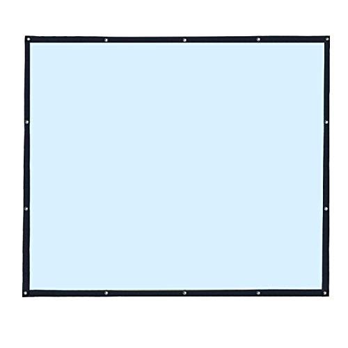 Projector Screen,Tontion 100 inch 16:9 HD Projection Screen,Wide-Angle Projection Screen，Widescreen Portable Projection Moive Screen for Home and Outdoor, Double-Sided Projection