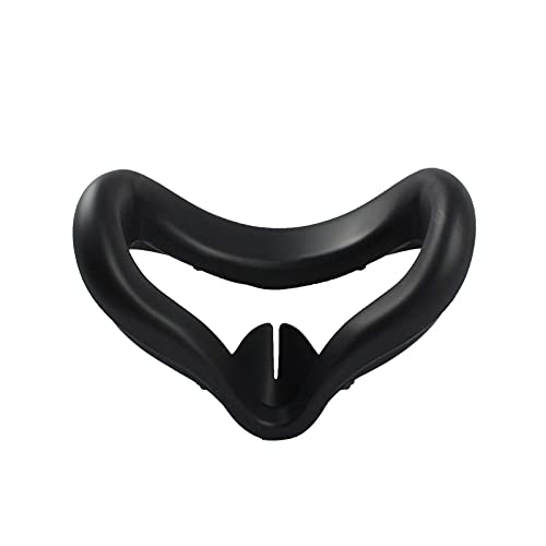 Niuvr Face Cover Silicone Mask Compatible With Oculus Quest 2 Vr, Sealing Light Leakage Facial Pad Compatible With Meta Headset Accessories, Sweatproof Washable Anti-Leakage Face Cushion #TOP5