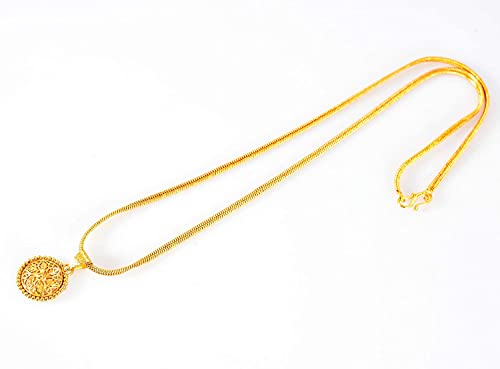 Image of Handicraft Kottage Gold Metal Ganesha's Pendant for Kids women and men's (Pattern 10)