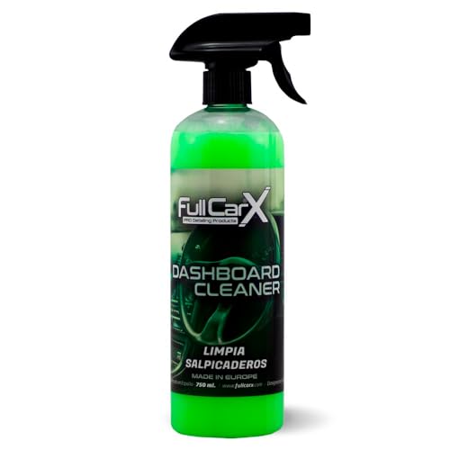 FULLCARX Dashboard Cleaner 750ml Limpia Salpicaderos Coche, Repele Polvo, Protección Duradera, Limpiador Suciedad, Acabado Brillo, Aroma Agradable, Producto Limpieza Interior Detailing Profesional