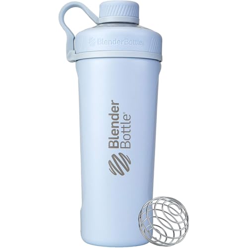 Image of BlenderBottle Radian Stainless Steel Shaker Bottle 26 oz Matte Arctic Blue