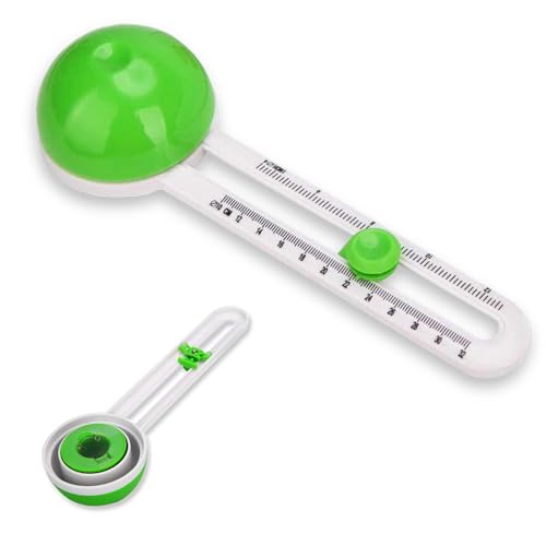 Image of FreshDcart Compass Paper Cutter Trimmer Rotary Cutter Craft Tool with Durable Plastic Body for Art, Craft, Office & Engineering Use (Green, Pack of 1)