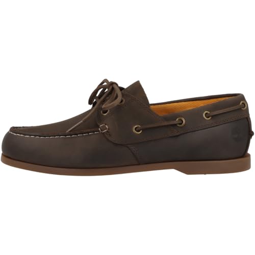 Timberland Uomo Scarpe da Barca in Pelle Cedar bay, Dark Brown...